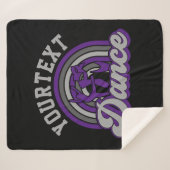 Couverture Sherpa Danseur de ballet AJOUTER DU TEXTE Danse classique (Devant (Horizontal))