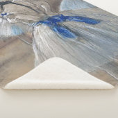 Couverture Sherpa Danseuse au ruban bleu Edgar Degas (3/4)