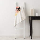 Couverture Sherpa Danseuse de ballet dansant en couleur (En situation)