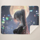Couverture Sherpa Dark fantasy girl / Aesthetic (Devant (Horizontal))