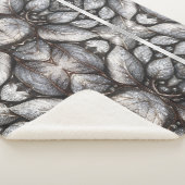Couverture Sherpa Dark Leaves (3/4)