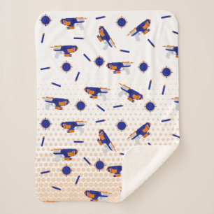 Couverture Sherpa Dart Gun Battle War Boys Motif cible