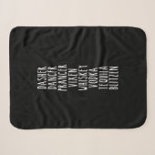 Couverture Sherpa Dasher Dancer Prancer Vixen Whiskey Vodka (Devant (Horizontal))