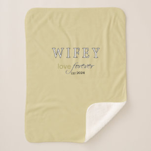 Couverture Sherpa Date d'inscription de Wifey Eternal Love personnal