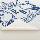 Couverture Sherpa Dauphins de crête marine Ancre Oars Laurel Shield (3/4)