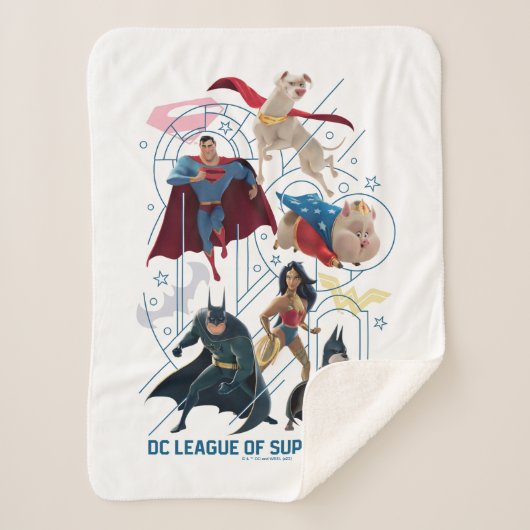 Couverture Sherpa DC Trinity Heroes & Super-Pets (Devant)