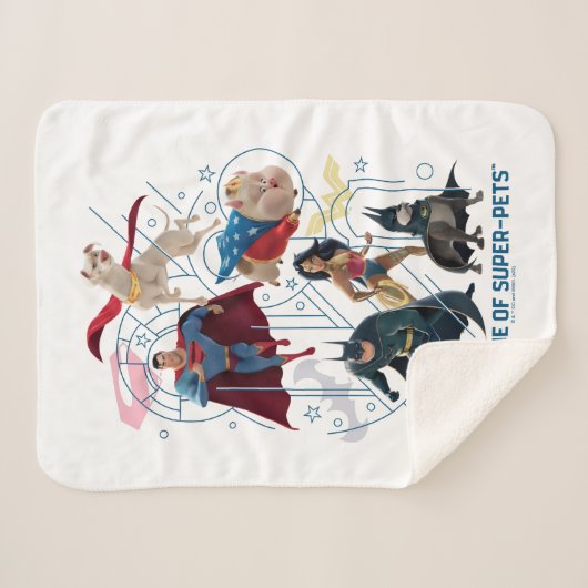 Couverture Sherpa DC Trinity Heroes & Super-Pets (Devant (Horizontal))