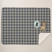 couverture sherpa de chat de rêve (Devant (Horizontal))