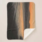 Couverture Sherpa De Dusk Jusqu'À La Lumière Du Fil À La Plage Photo (Devant)