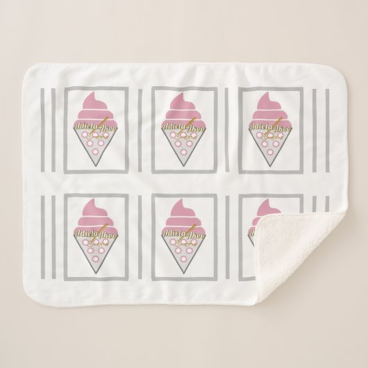 Couverture Sherpa de glace irrésistible (Devant (Horizontal))