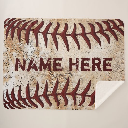 Couverture Sherpa De grands cadeaux de baseball pour les amateurs de (Devant (Horizontal))