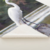 couverture sherpa de grue blanche (3/4)