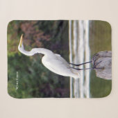 couverture sherpa de grue blanche (Devant (Horizontal))