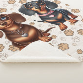 Couverture Sherpa De mignons amis dachshund (3/4)