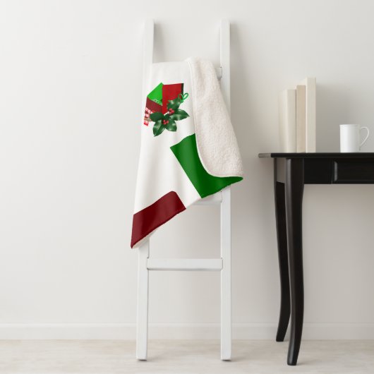 Couverture Sherpa de Noël (En situation)