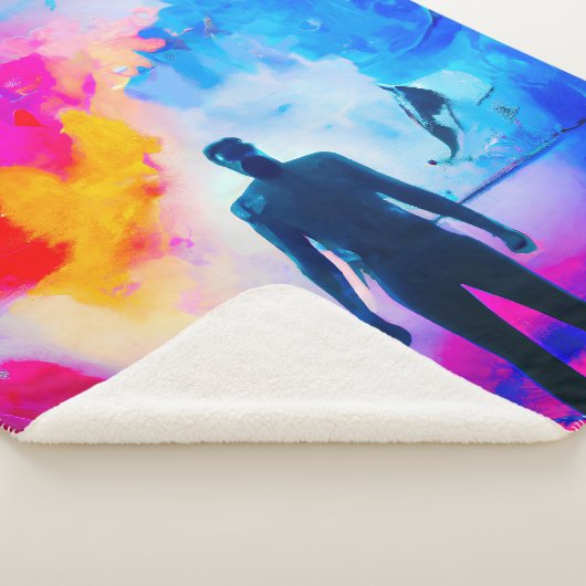 Couverture Sherpa Debout dans les couleurs (3/4)