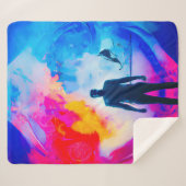 Couverture Sherpa Debout dans les couleurs (Devant (Horizontal))