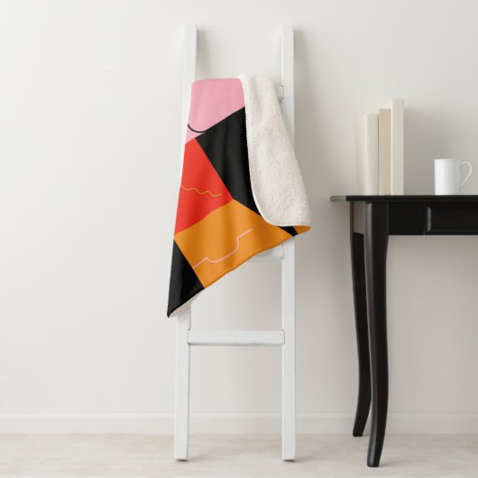 Couverture Sherpa Deconstructed postmodern inspired artwork of abstr (En situation)