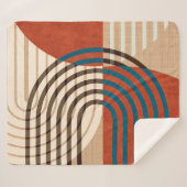 Couverture Sherpa Décor contemporain mur art retro estampes ensemble (Devant (Horizontal))