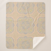 Couverture Sherpa Décor de jardin de fées rustique modèle de carreau (Devant)