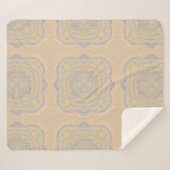Couverture Sherpa Décor de jardin de fées rustique modèle de carreau (Devant (Horizontal))