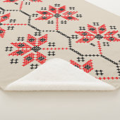 Couverture Sherpa Décor De Maison D'Inspiration Folk (3/4)