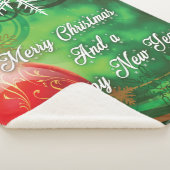 Couverture Sherpa Décor de Noël (3/4)