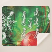 Couverture Sherpa Décor de Noël (Devant (Horizontal))