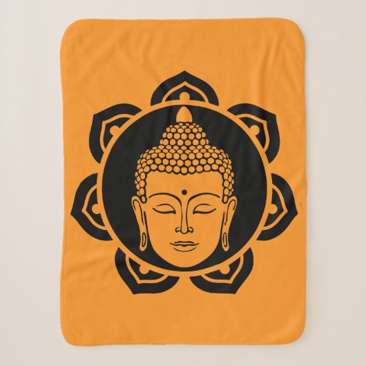 Couverture Sherpa Décor d'intérieur bouddhiste (Devant)