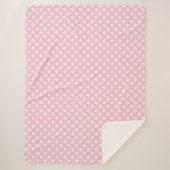 Couverture Sherpa Décor rose Nursey (Devant)