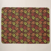 Couverture Sherpa Décoration Maison Feuilles D'aut (Devant (Horizontal))