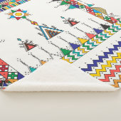 Couverture Sherpa Decorative geometric repeating pattern inspired by (3/4)
