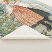 Couverture Sherpa Décorer l'arbre de Noël - Carl Larsson (3/4)