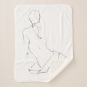 Couverture Sherpa Découpe gestuelle (Devant)