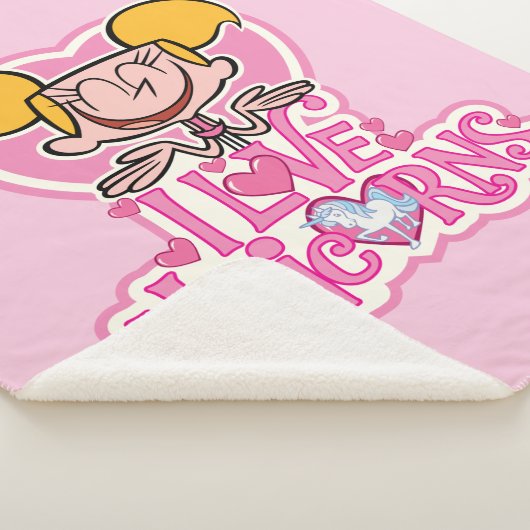 Couverture Sherpa Dee Dee - I Love Unicorns (3/4)