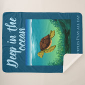 Couverture Sherpa Deep in the Ocean Jouer à des tortues joyeuses tou (Devant (Horizontal))