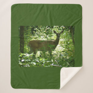 Couverture Sherpa Deer Sherpa Blanket