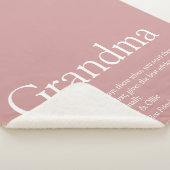 Couverture Sherpa Définition de grand-mère rose Rose poussiéreux (3/4)