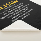 Couverture Sherpa Définition de l'art de la mère Memaw (3/4)