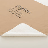 Couverture Sherpa Définition de nom personnalisé Sherpa Blanket (3/4)