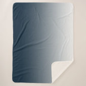 Couverture Sherpa Dégradé bleu (Devant)