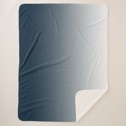 Couverture Sherpa Dégradé bleu (Devant)