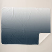 Couverture Sherpa Dégradé bleu (Devant (Horizontal))