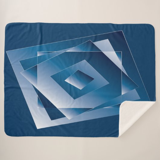 Couverture Sherpa dégradé bleu 1 (Devant (Horizontal))