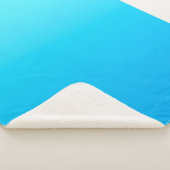 Couverture Sherpa Dégradé de couleur bleu (3/4)
