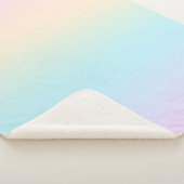 Couverture Sherpa dégradé de couleur pastel (3/4)