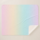 Couverture Sherpa dégradé de couleur pastel (Devant (Horizontal))