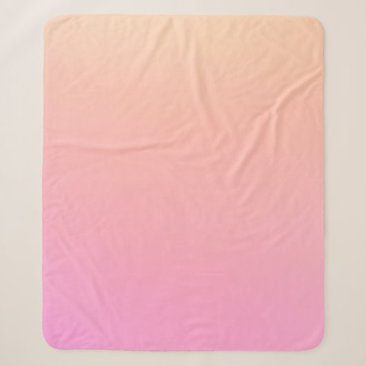 Couverture Sherpa Dégradé rose et rose (Devant)