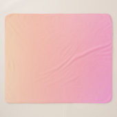 Couverture Sherpa Dégradé rose et rose (Devant (Horizontal))