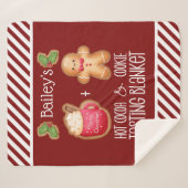 Couverture Sherpa Dégustation de cacao chaud et de biscuits (Devant (Horizontal))